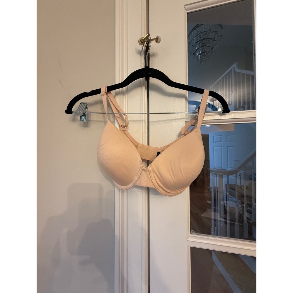 Natori Nude Beige Embroidered Mesh Underwire Bra 30DDD/30E